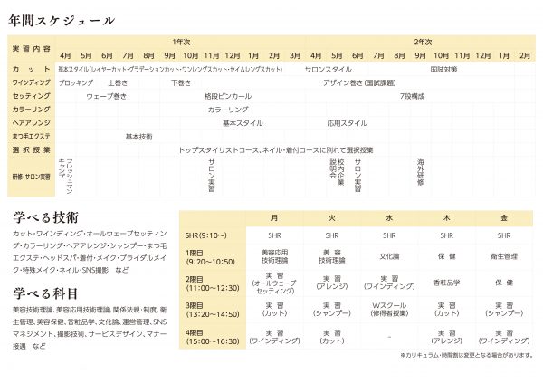 美容学科 河原ビューティモード専門学校